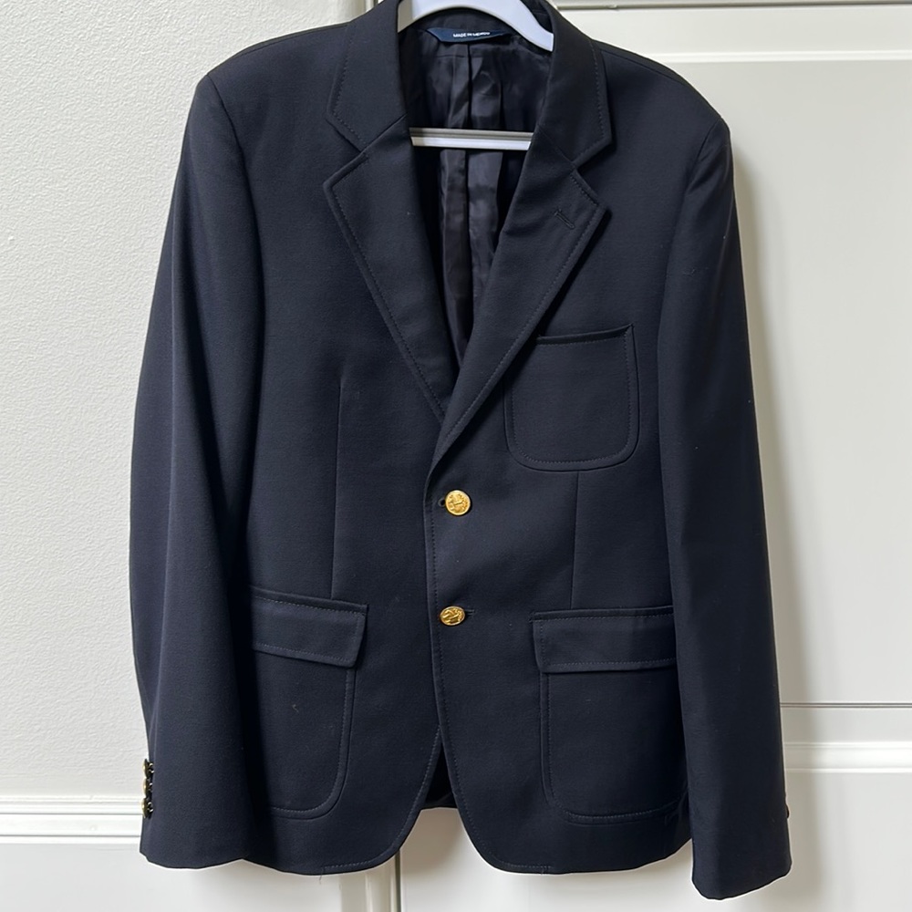 Brooks Brothers Brass Button Navy Blue Blazer - size 18